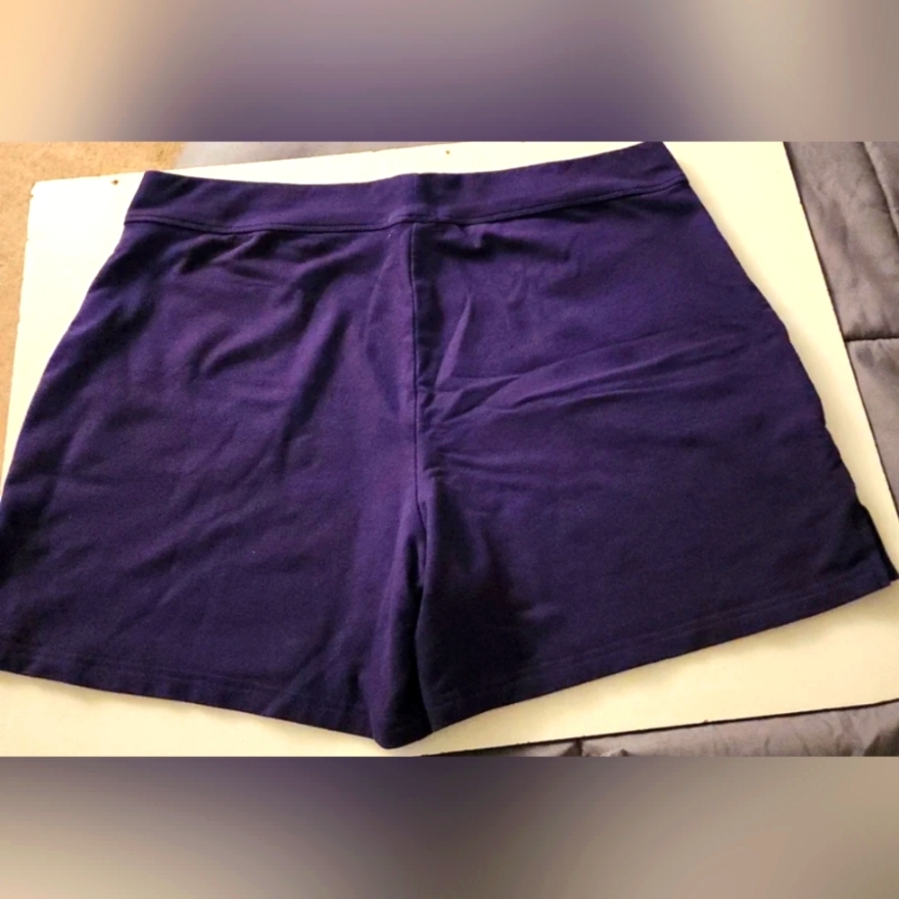 Navy Blue-Purple Shade, Bermuda, Summer Shorts, Beach Shorts, Pockets, XL - Picture 5 of 8